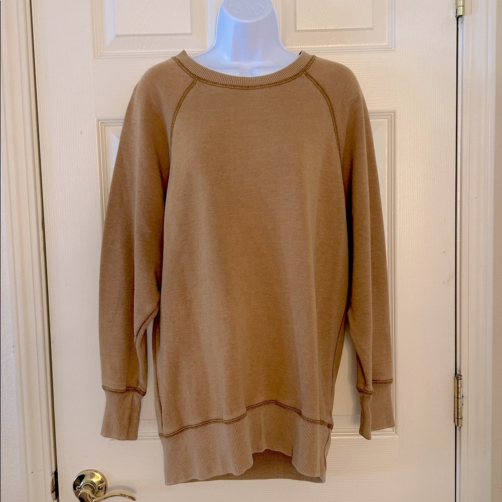 Aerie Camel Crewneck Sweatshirt